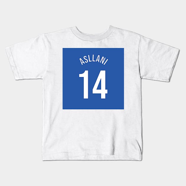 Asllani 14 Home Kit - 22/23 Season Kids T-Shirt by GotchaFace